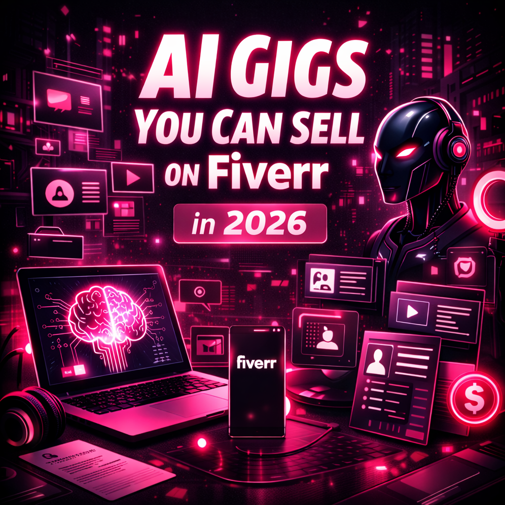 Best AI gigs on Fiverr in 2026 trending and profitable services for freelancers