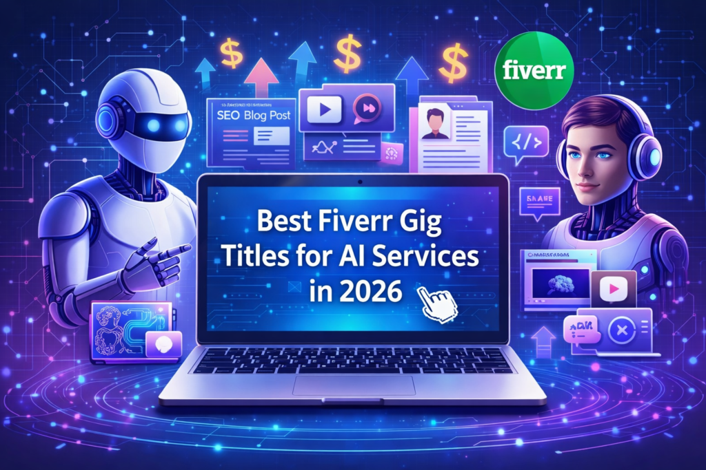 Best Fiverr gig titles for AI services in 2026 with examples for beginners